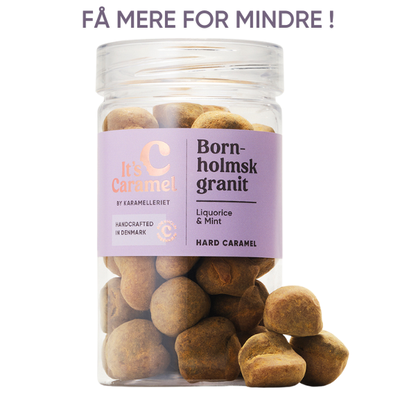 BORNHOLMSK GRANIT 195g - Hård lakrids/mint karamel