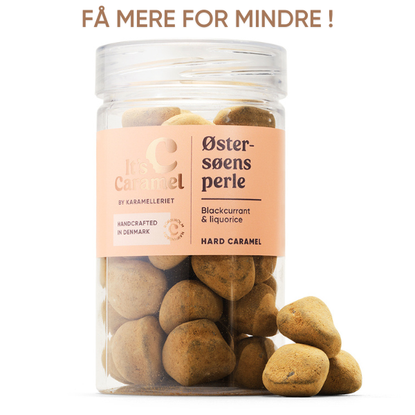 ØSTERSØENS PERLE 195g - Hård solbær/lakrids karamel